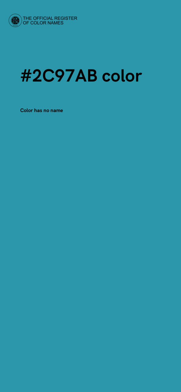 #2C97AB color image