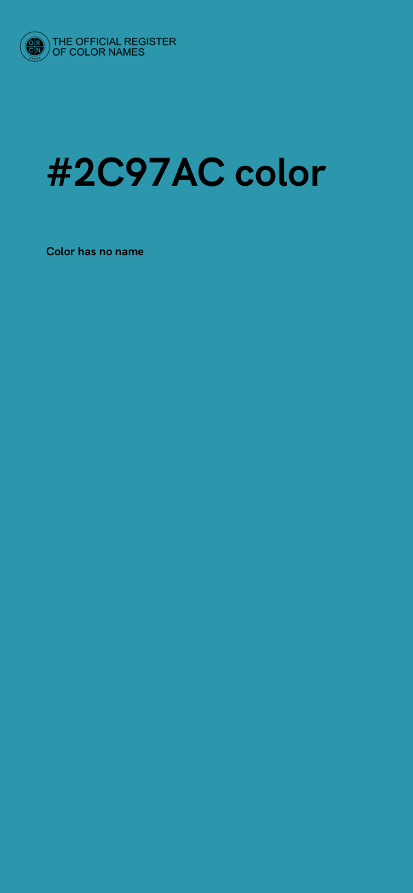 #2C97AC color image