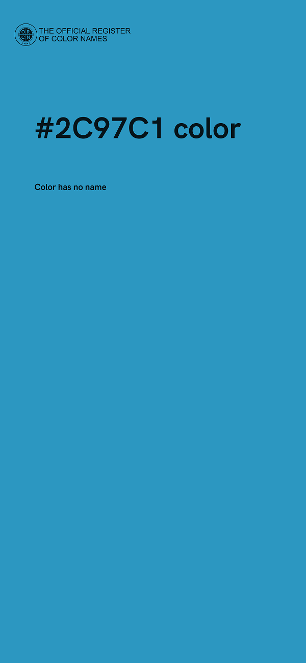 #2C97C1 color image