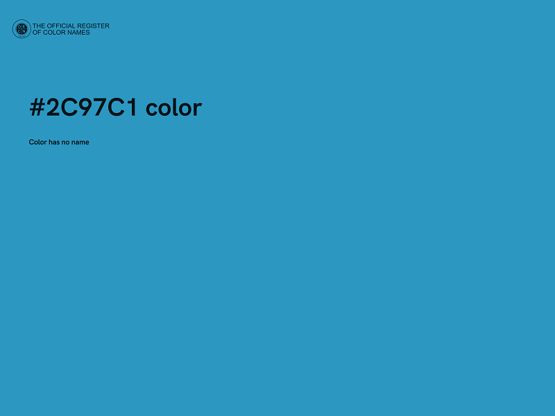 #2C97C1 color image