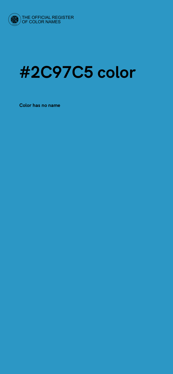 #2C97C5 color image