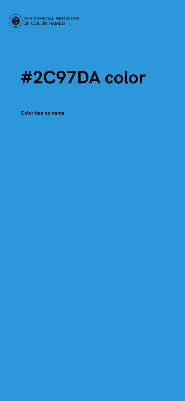 #2C97DA color image