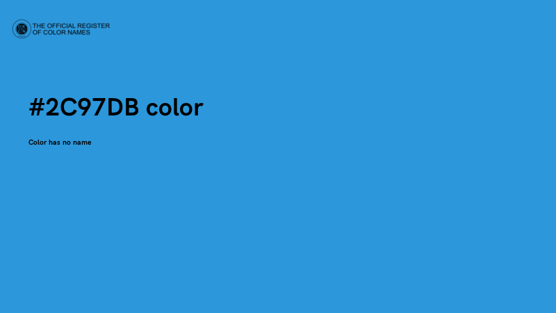 #2C97DB color image