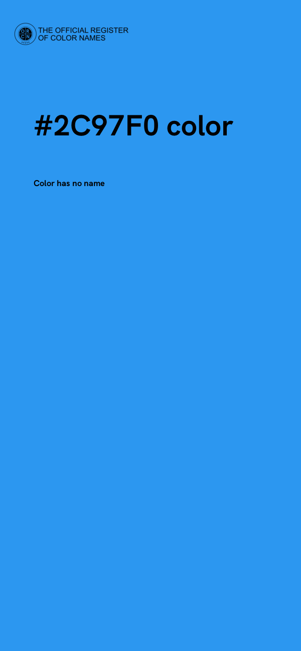 #2C97F0 color image