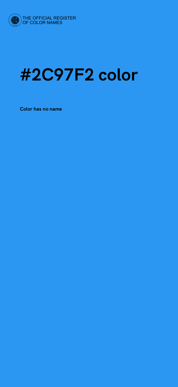 #2C97F2 color image
