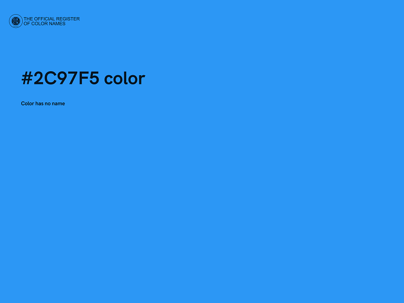 #2C97F5 color image