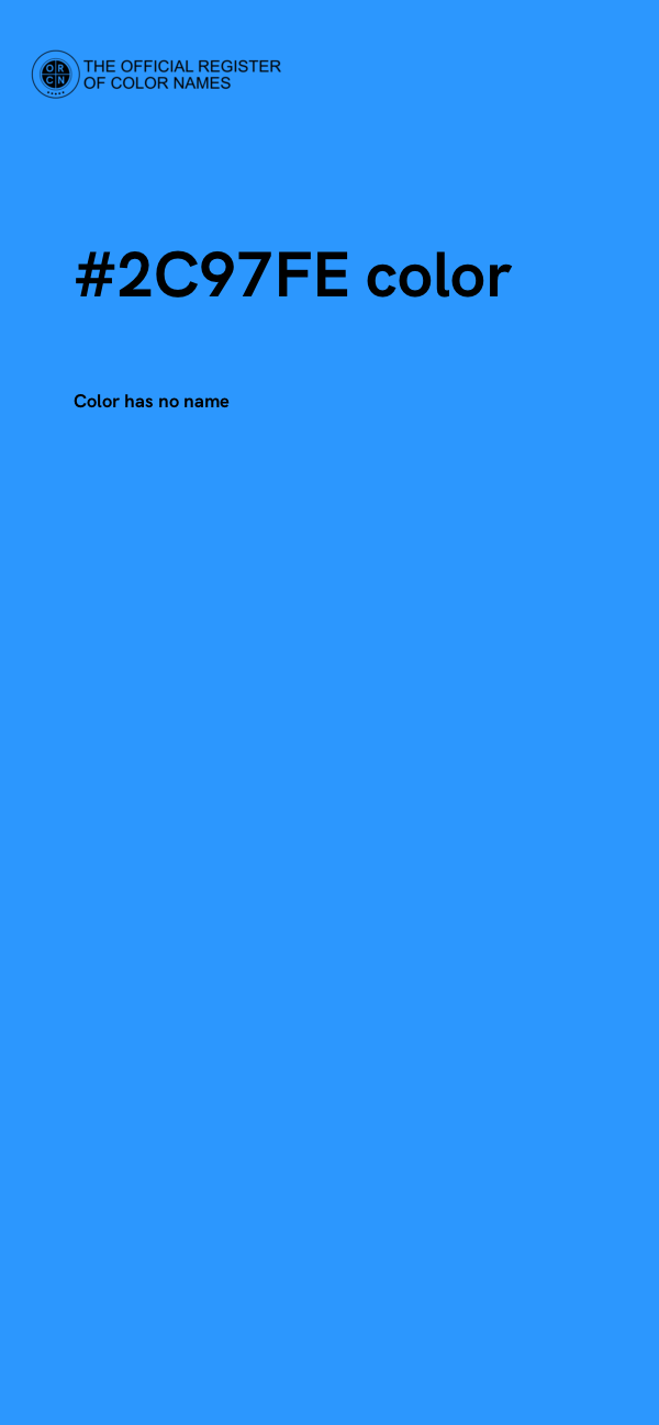 #2C97FE color image