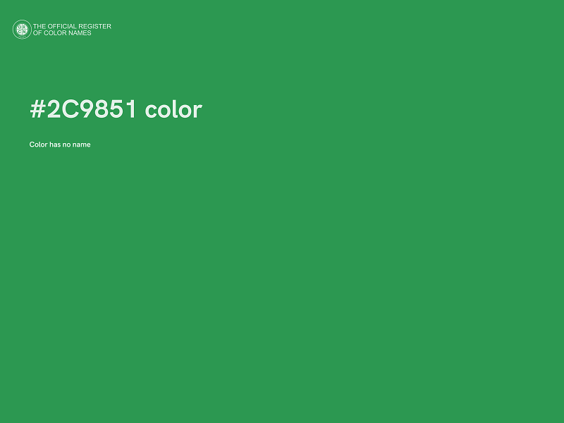 #2C9851 color image