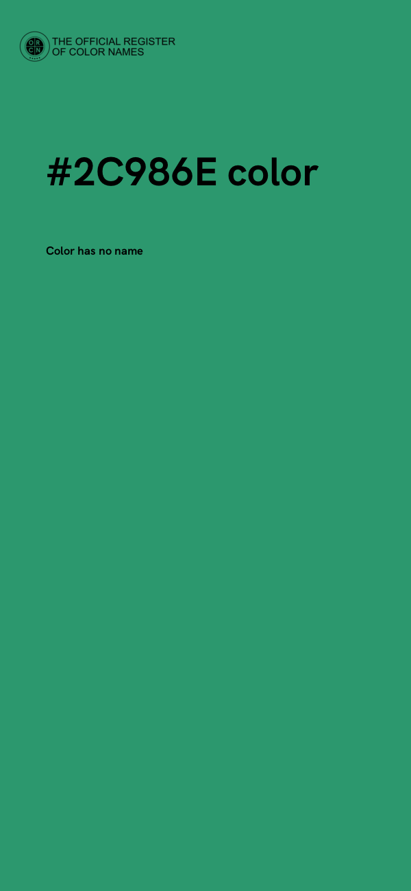 #2C986E color image