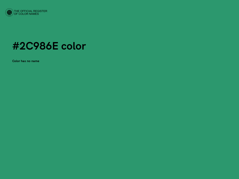 #2C986E color image