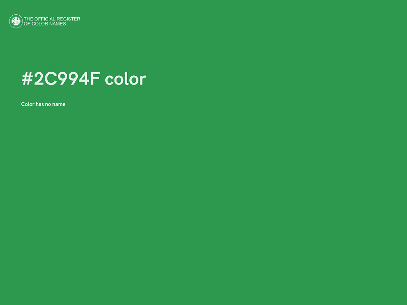 #2C994F color image