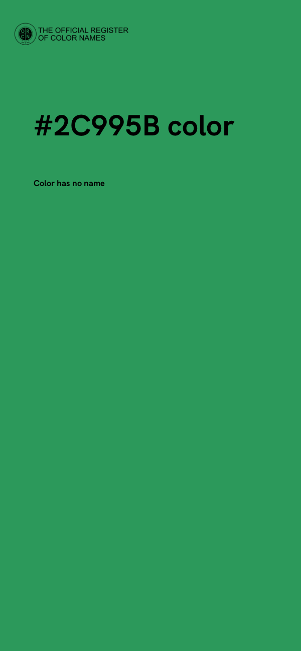 #2C995B color image