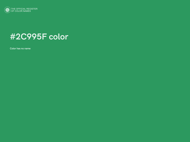 #2C995F color image
