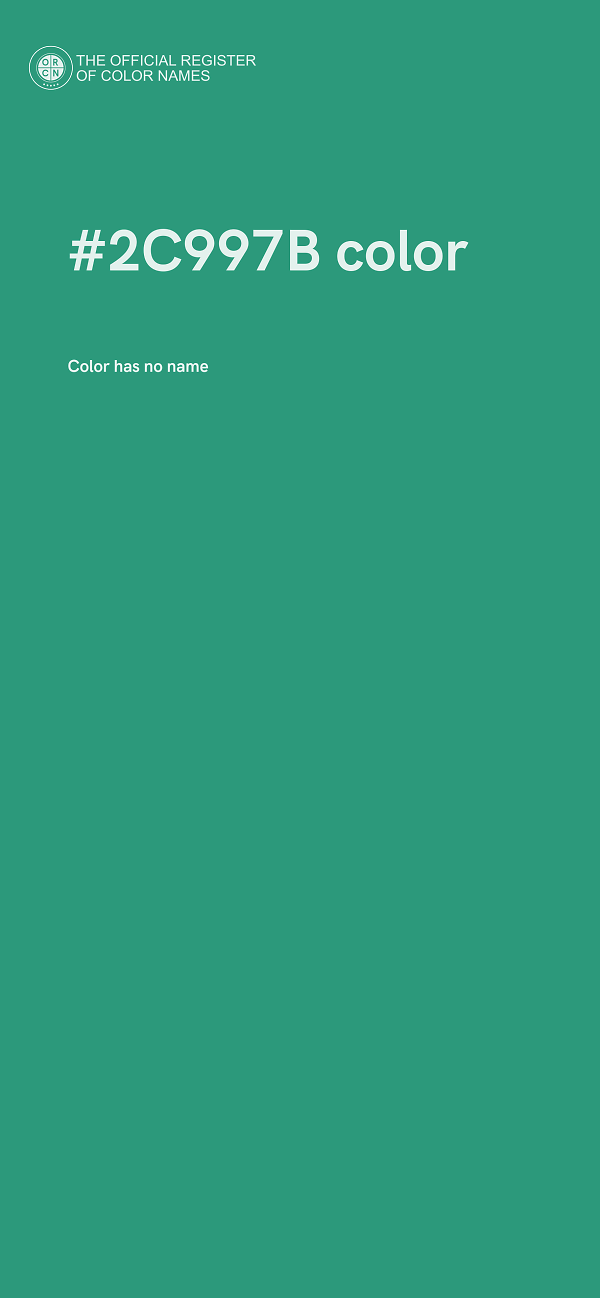 #2C997B color image