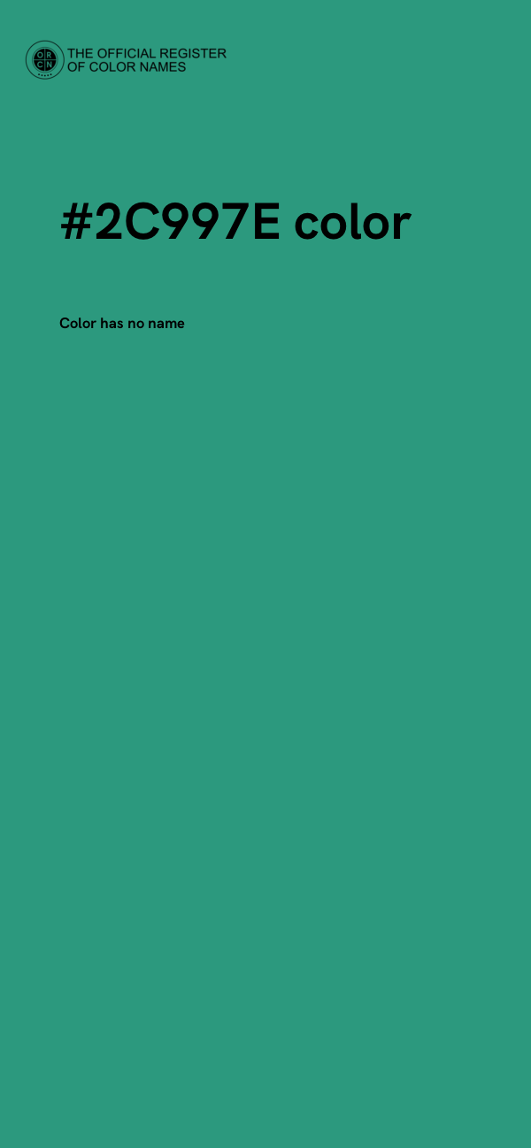 #2C997E color image