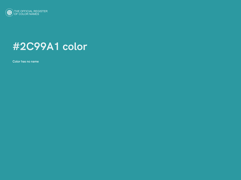 #2C99A1 color image