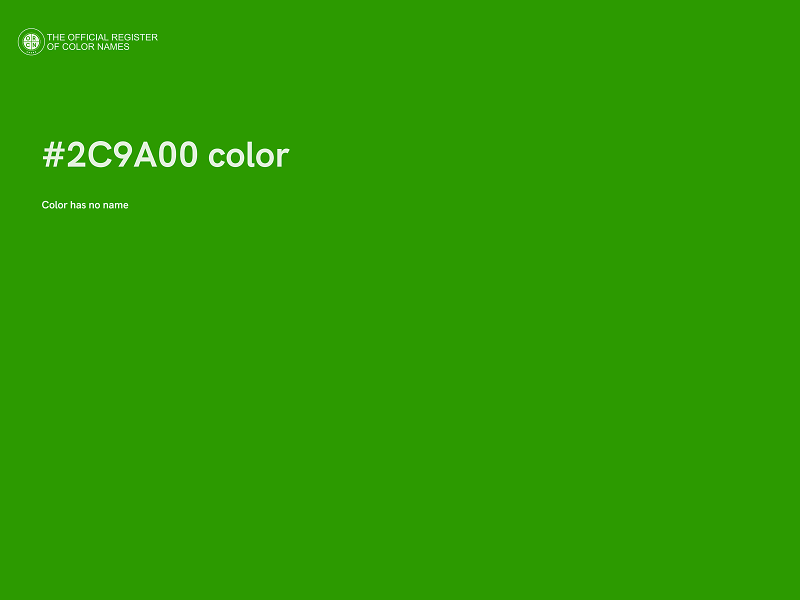 #2C9A00 color image