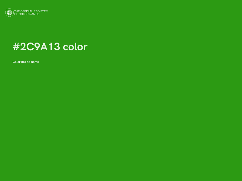 #2C9A13 color image