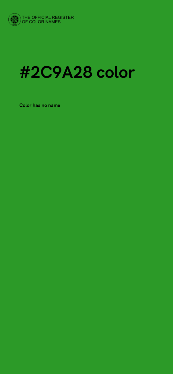 #2C9A28 color image