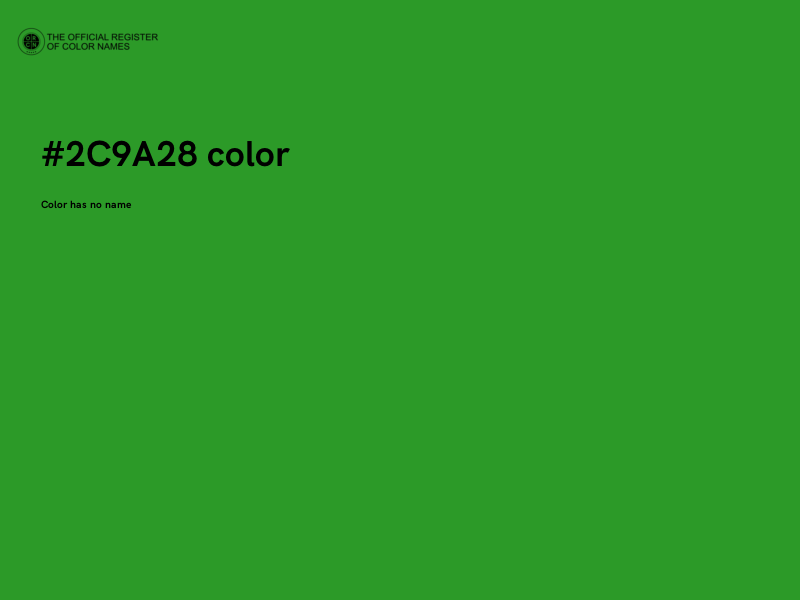 #2C9A28 color image