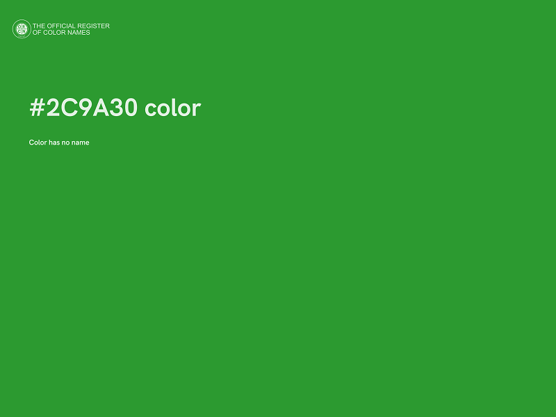 #2C9A30 color image