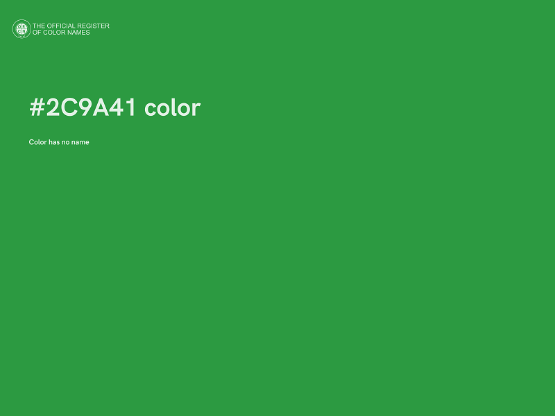 #2C9A41 color image
