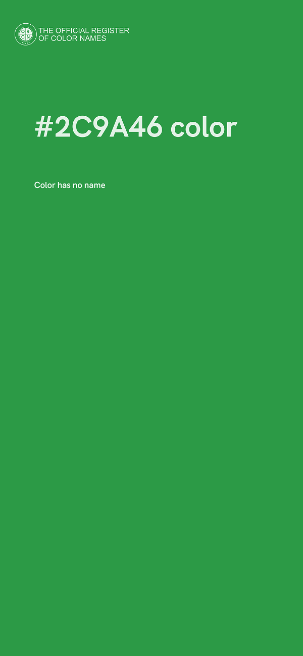 #2C9A46 color image