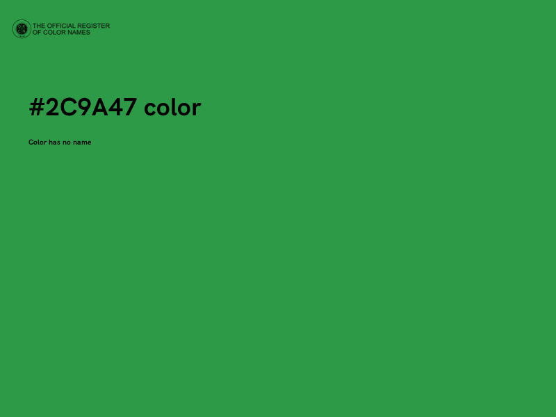 #2C9A47 color image