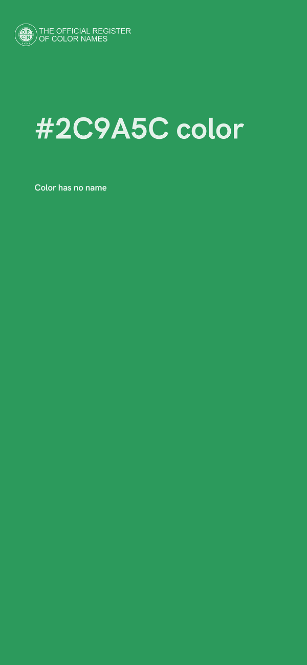 #2C9A5C color image