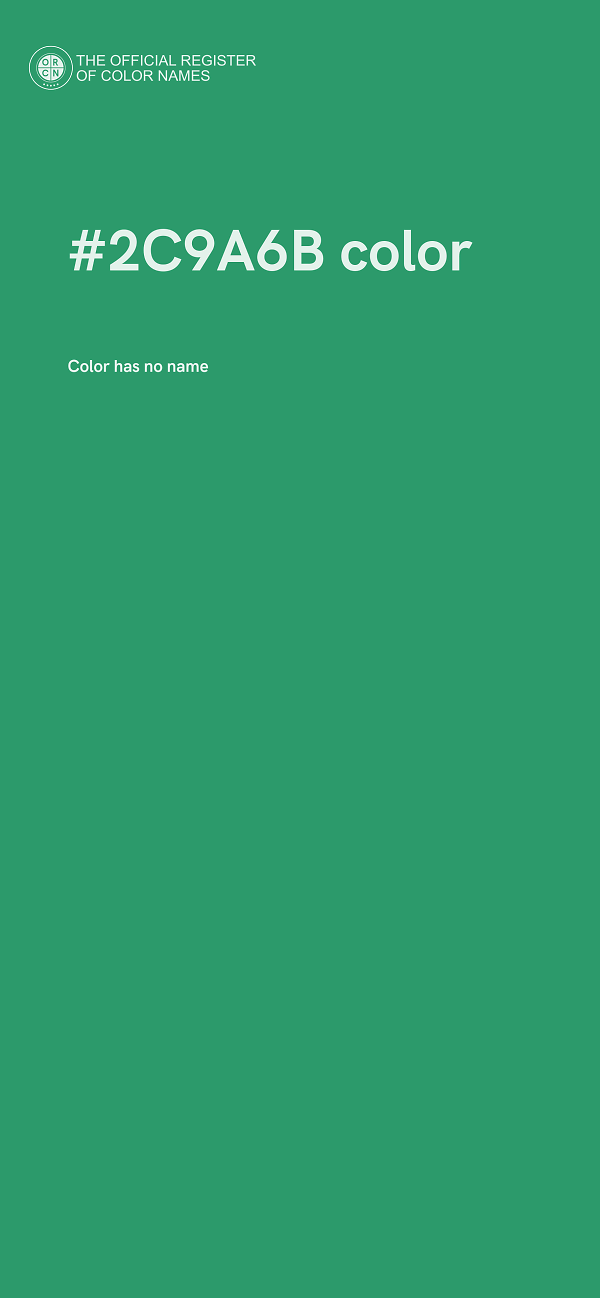 #2C9A6B color image