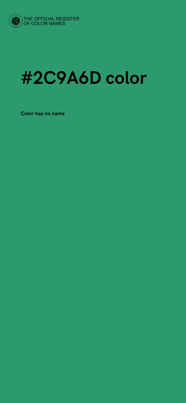 #2C9A6D color image