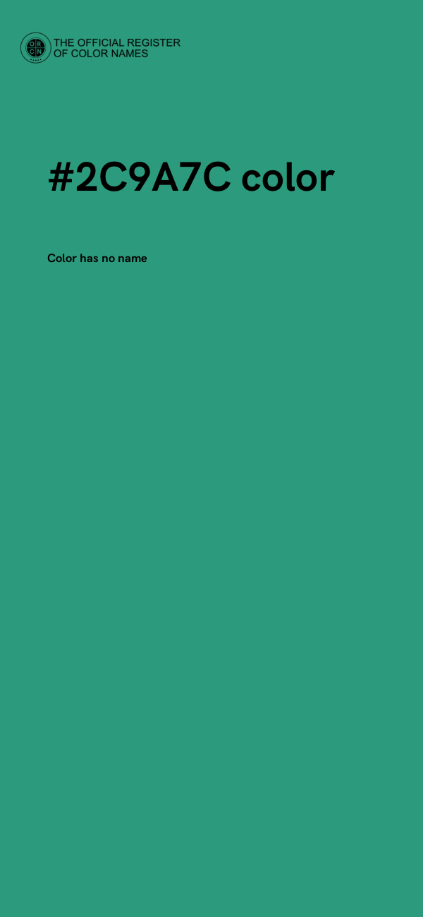 #2C9A7C color image