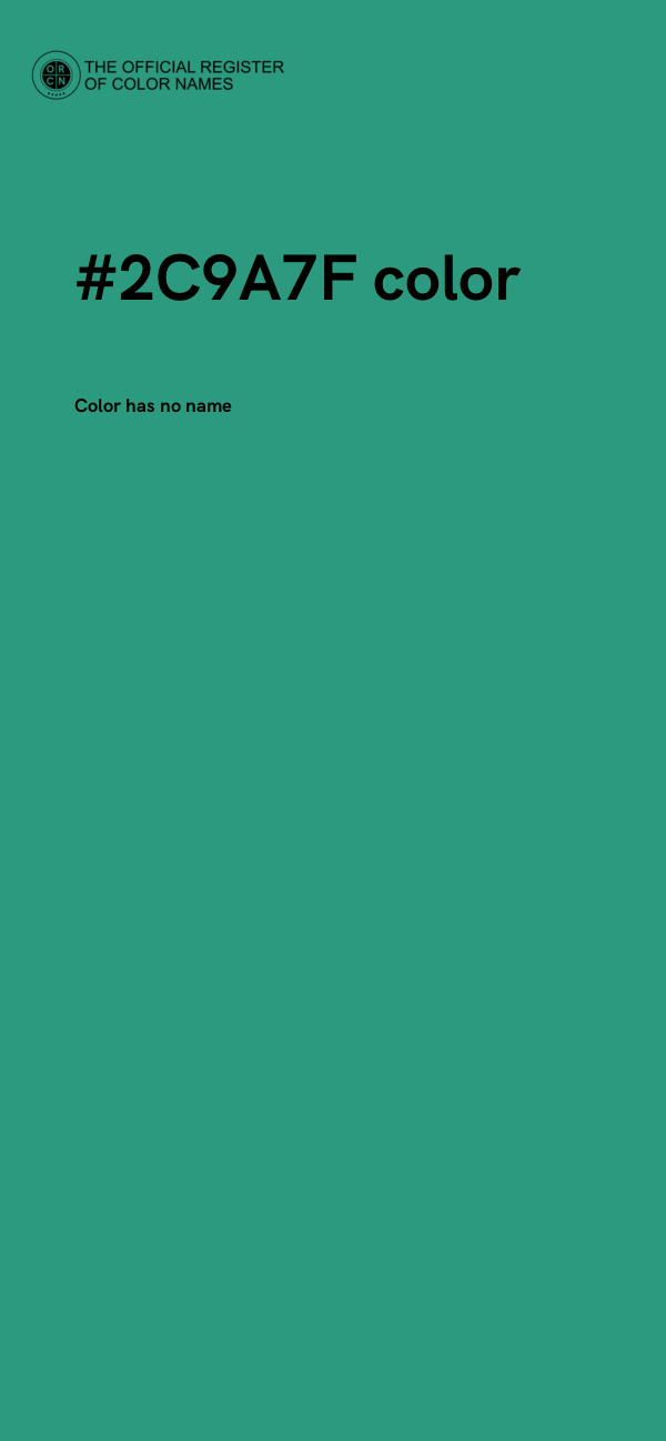 #2C9A7F color image