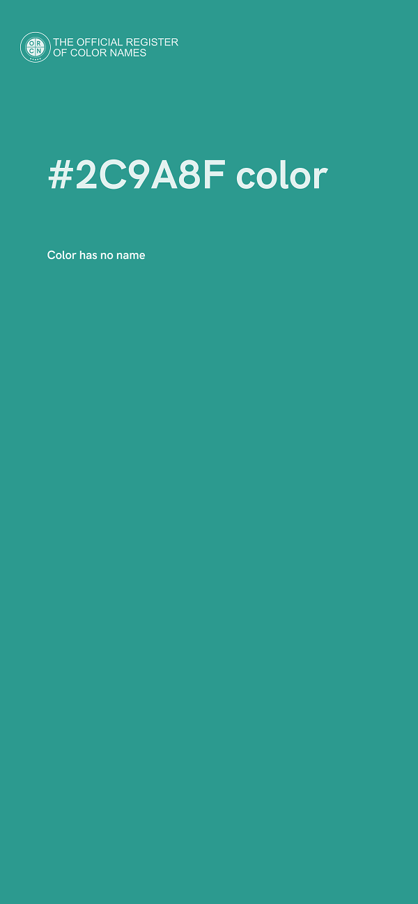#2C9A8F color image