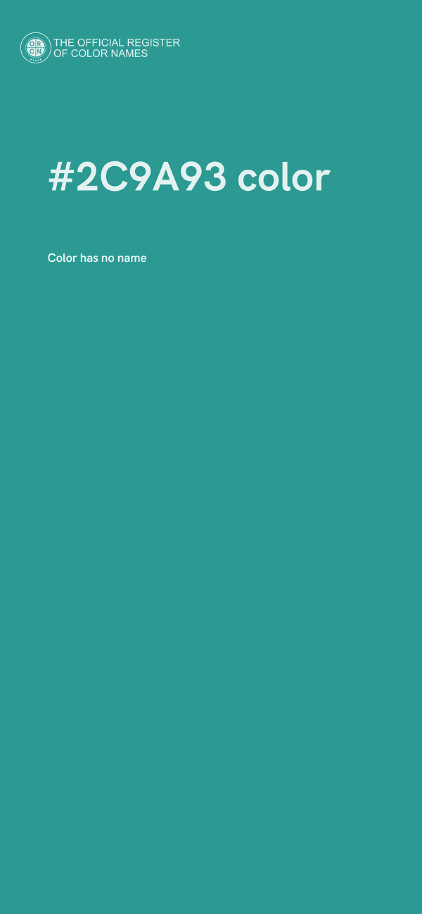 #2C9A93 color image