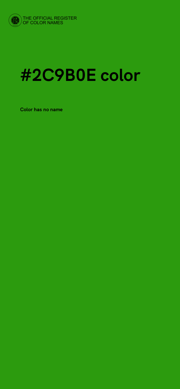 #2C9B0E color image