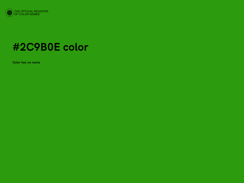 #2C9B0E color image