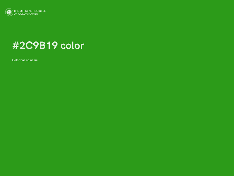 #2C9B19 color image