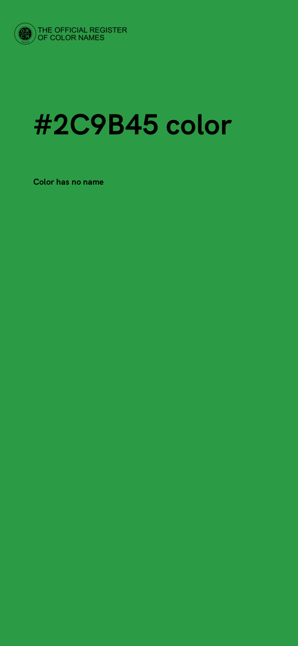 #2C9B45 color image