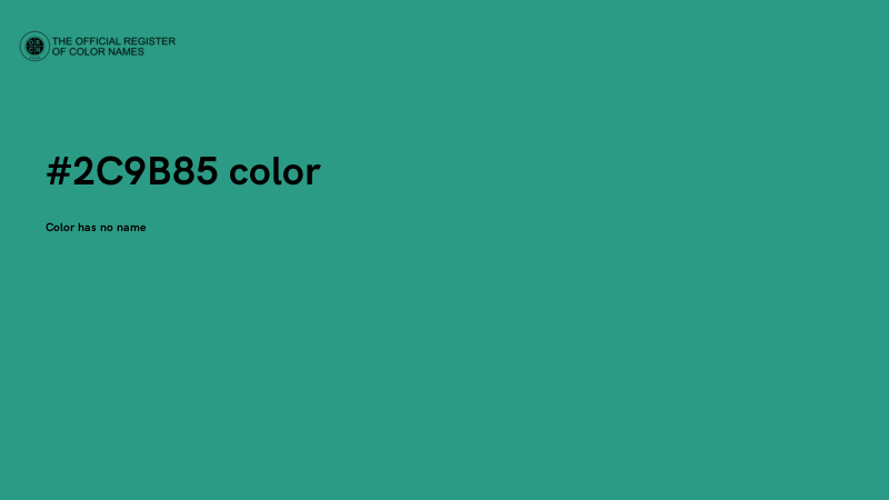 #2C9B85 color image