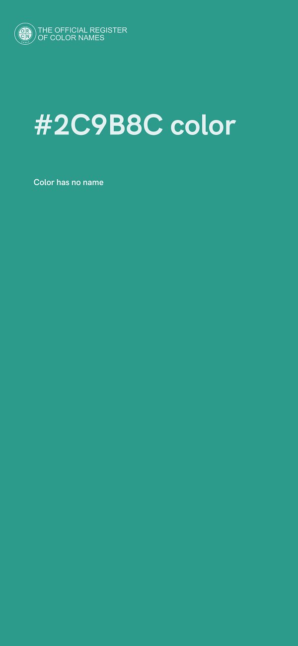 #2C9B8C color image