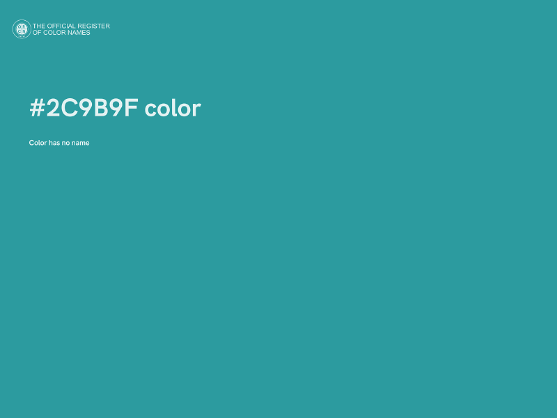 #2C9B9F color image