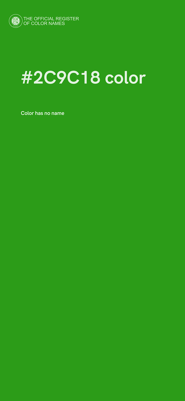 #2C9C18 color image