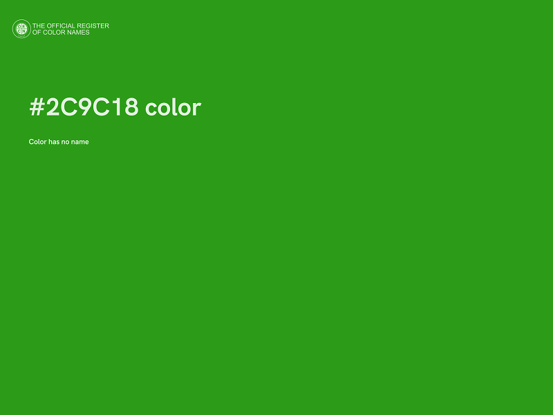 #2C9C18 color image