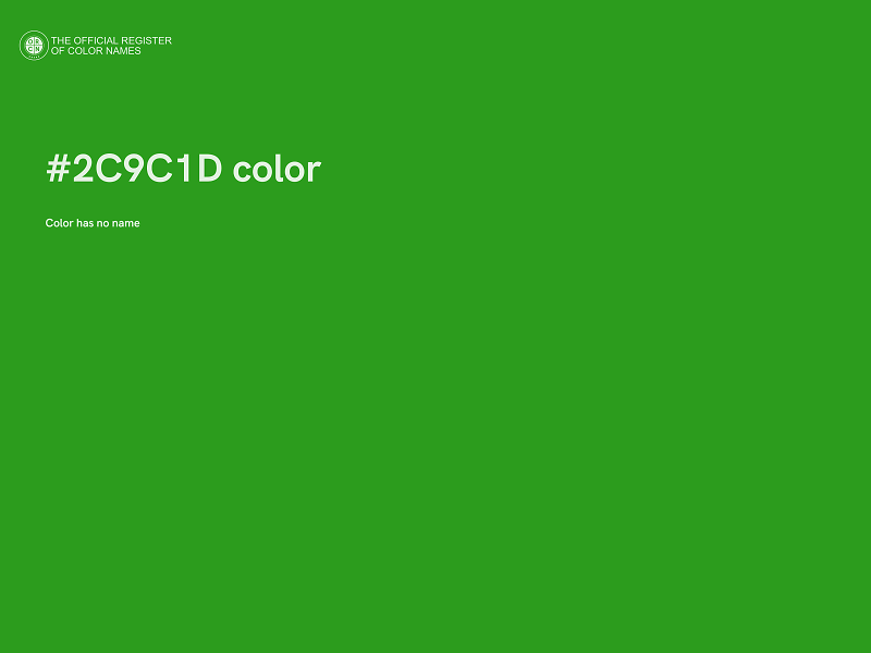 #2C9C1D color image