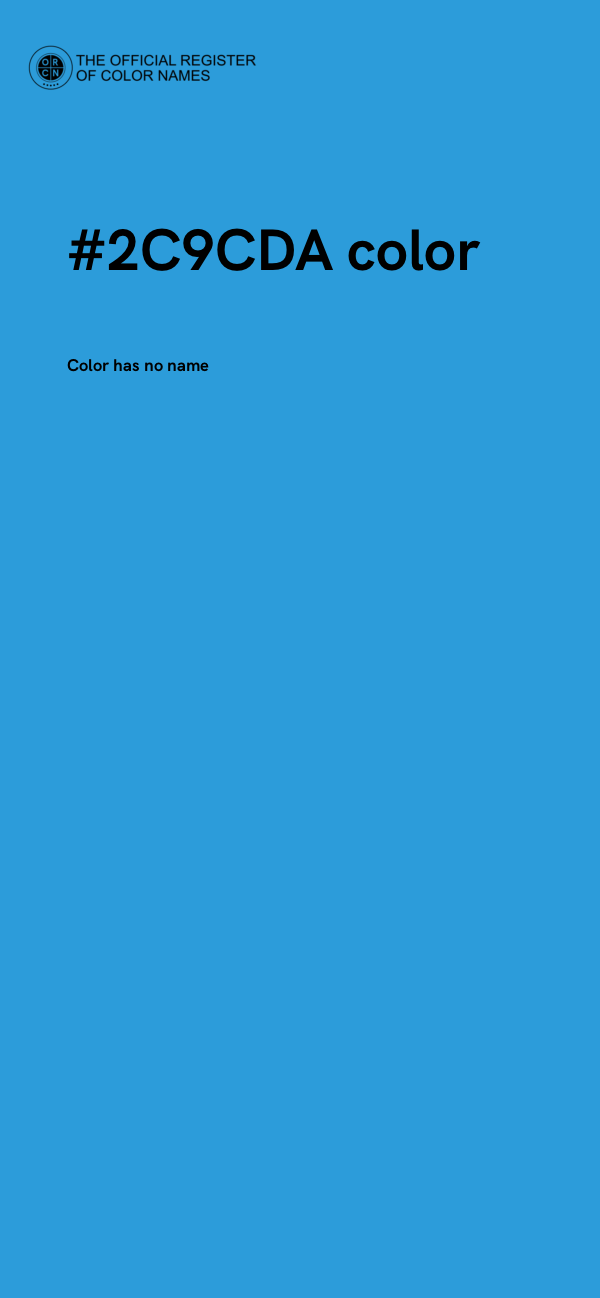 #2C9CDA color image