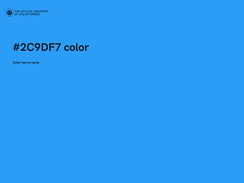 #2C9DF7 color image