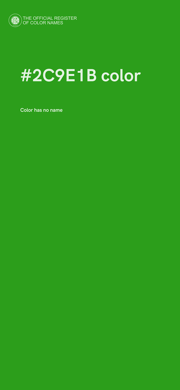 #2C9E1B color image