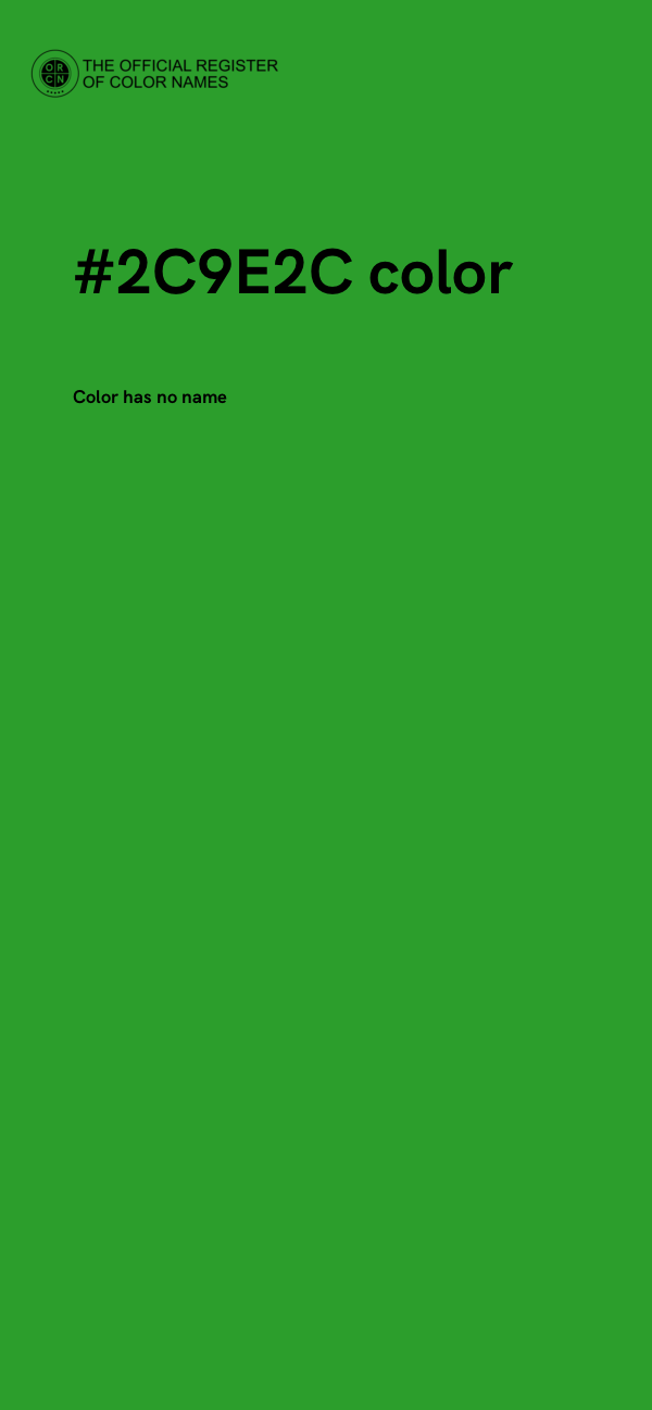 #2C9E2C color image