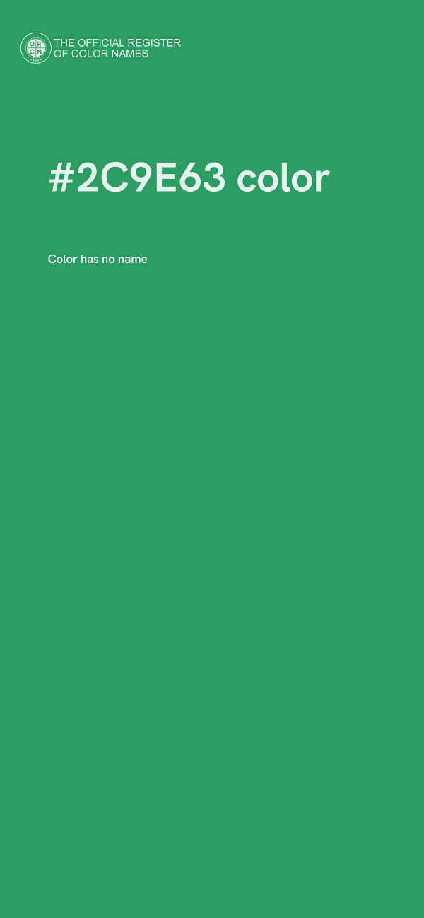 #2C9E63 color image